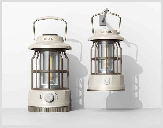 2025 Vintage USB Rechargeable Outdoor Lantern - Ambient Camping Light, Gift.