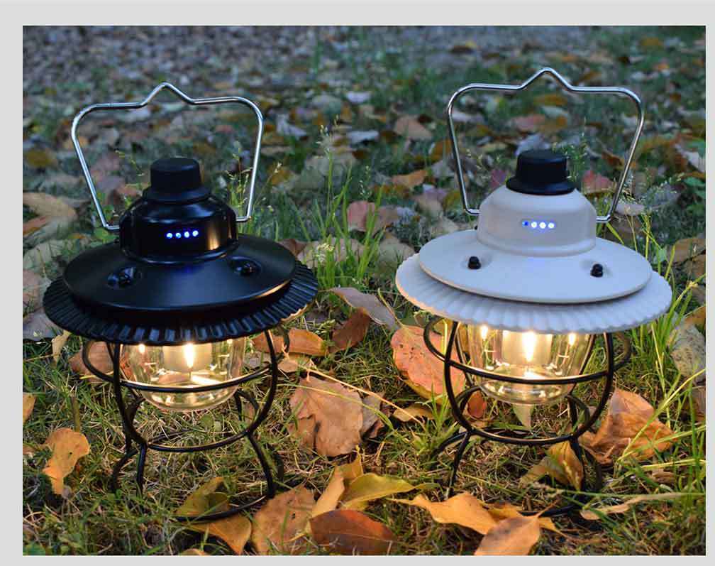 2025 Vintage USB Rechargeable Outdoor Lantern - Ambient Camping Light, Gift.