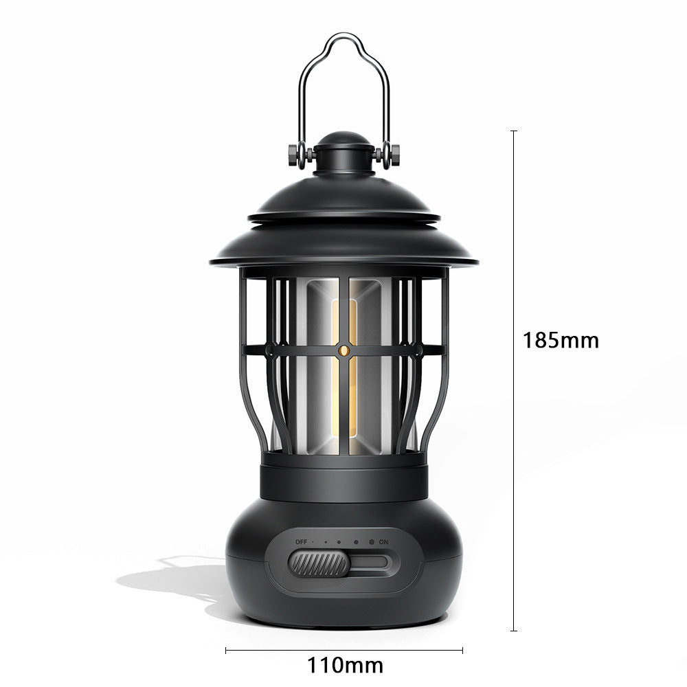 2025 Vintage USB Rechargeable Outdoor Lantern - Ambient Camping Light, Gift.