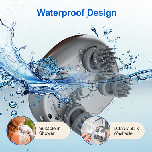 Hair Relaxation Tool 3D Massage Comb Smart Scalp Massager Relieves Fatigue Essential For Home And Office Rechargeable Massager