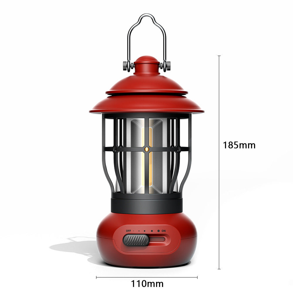2025 Vintage USB Rechargeable Outdoor Lantern - Ambient Camping Light, Gift.